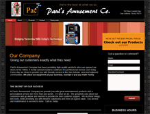 Tablet Screenshot of paulsamusement.com
